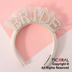 VINCHA BRIDE CON TUL X 1